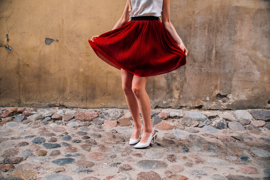 Photo striped skirt